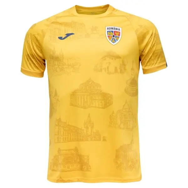 Joma Joma FED. FUTBOL RUMANÍA PRE-GAME SHORT SLEEVE T-SHIRT Мъжка спортна тениска, жълто, размер