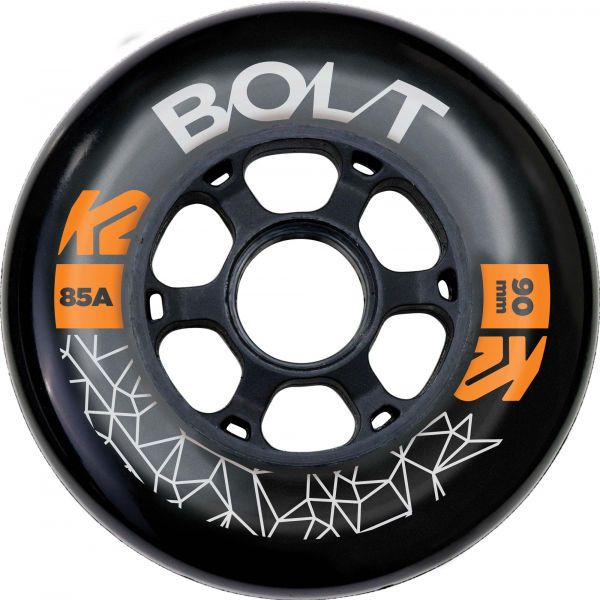 K2 K2 BOLT 90/85A WHEEL 4 PACK BLK Допълнителни колелца за in-line кънки, черно, размер os