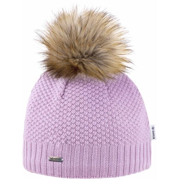 Kama Kama ČEPICE A166 Дамска зимна шапка, розово, размер UNI