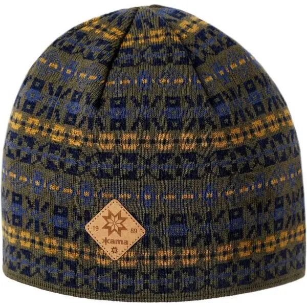 Kama Kama MERINO A184 Зимна шапка, тъмнозелено, размер