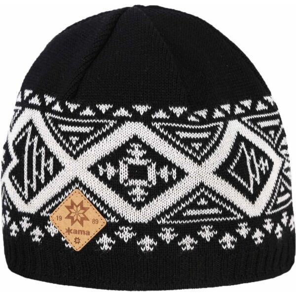 Kama Kama MERINO WOOL A176 Зимна шапка, черно, размер