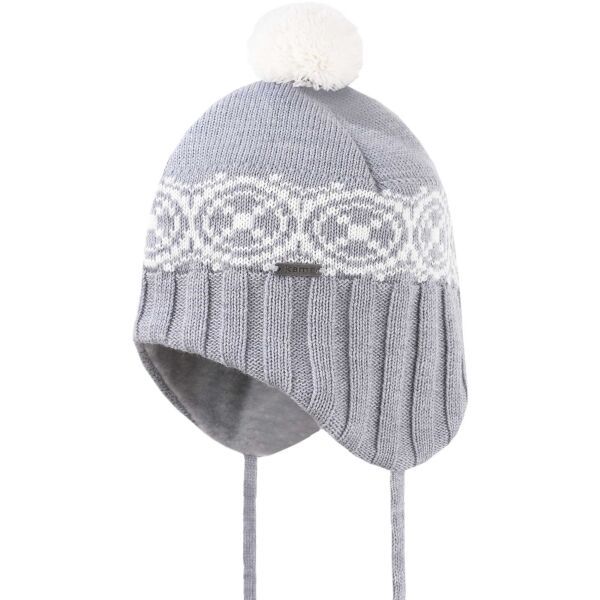 Kama Kama ШАПКА B96 Детска зимна шапка, сиво, размер