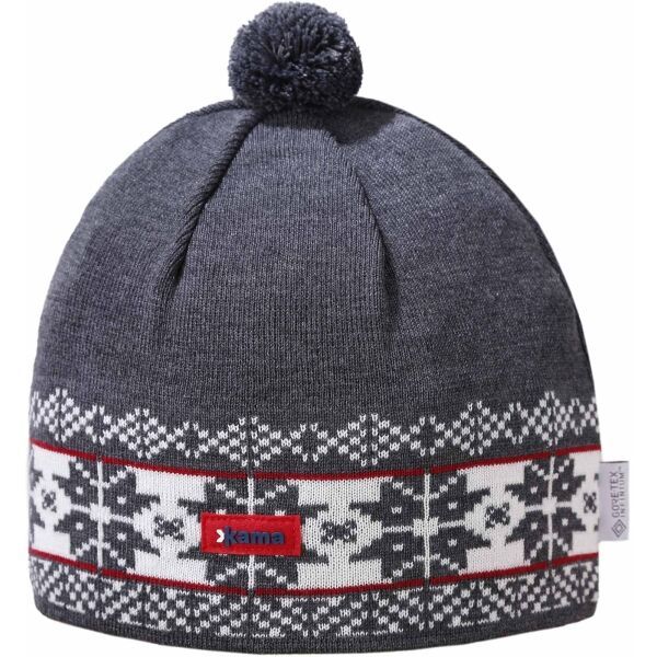 Kama Kama ШАПКА МЕРИНО AW68 Плетена шапка, тъмносиво, размер