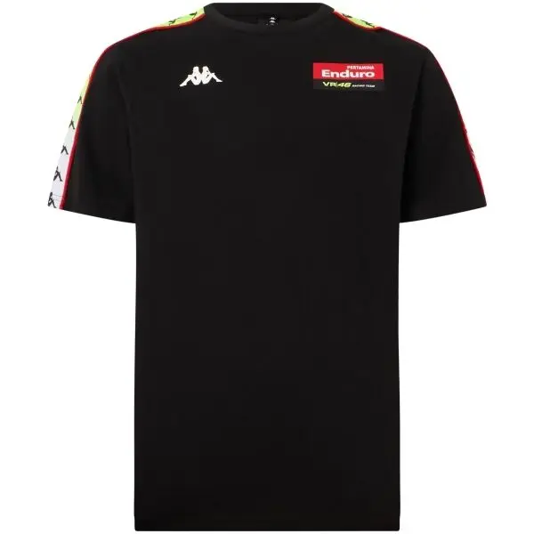 Kappa Kappa 222 BANDA RAN VR46 TRAVEL Мъжка тениска, черно, размер