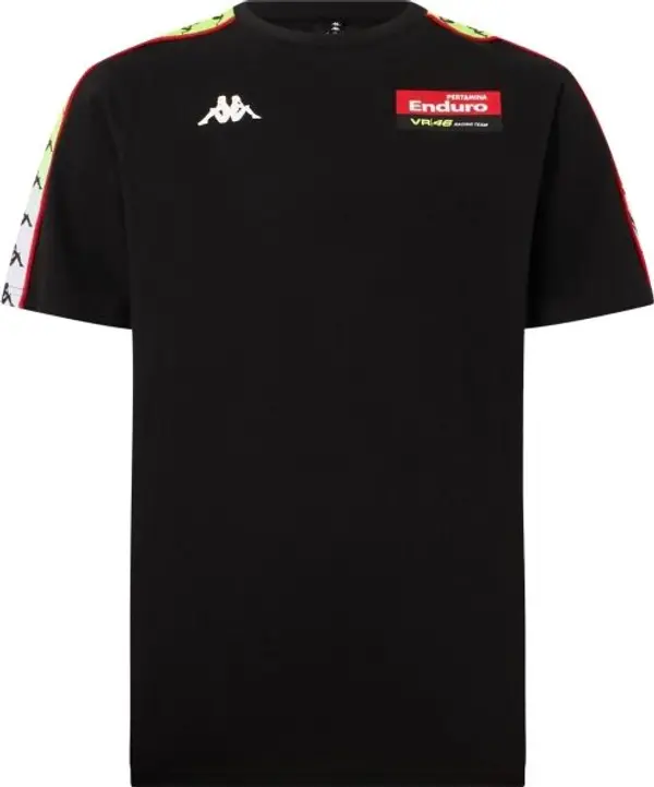 Kappa Kappa 222 BANDA RAN VR46 TRAVEL Мъжка тениска, черно, размер