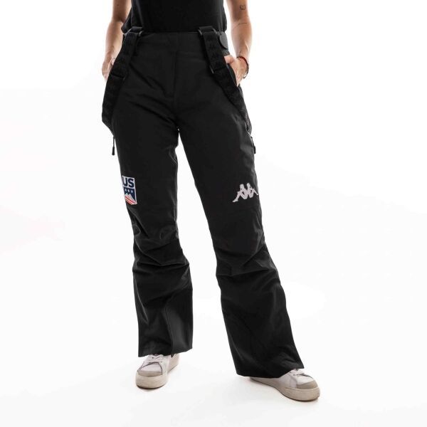 Kappa Kappa 6CENTO 665 US W Дамски ски панталони, черно, размер