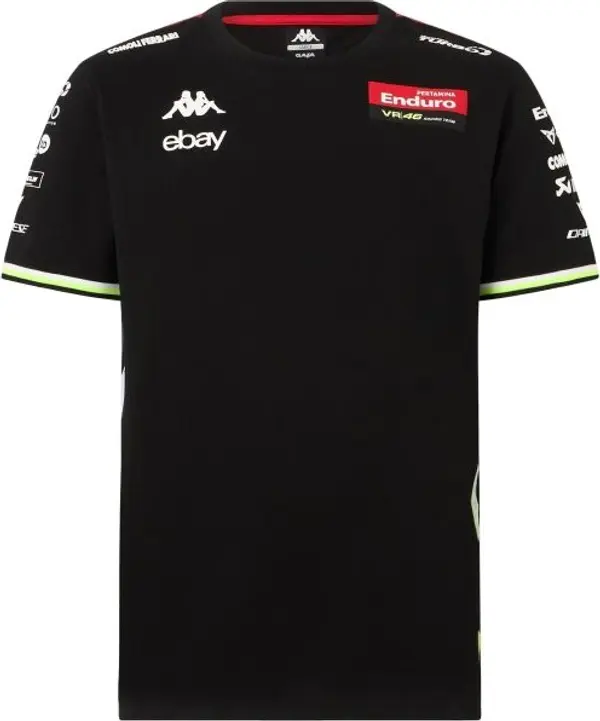 Kappa Kappa AMIRIM VR46 Мъжка тениска, черно, размер