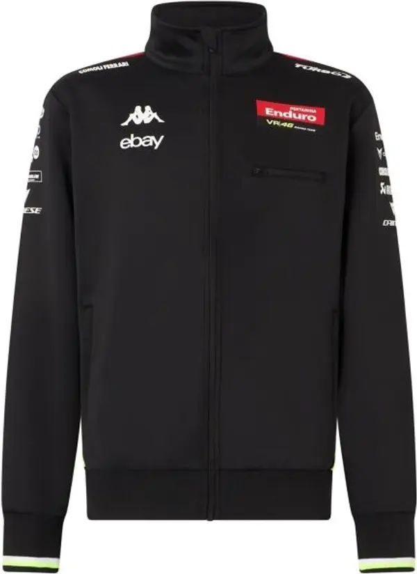 Kappa Kappa ATRISAM VR46 Мъжки суитшърт, черно, размер