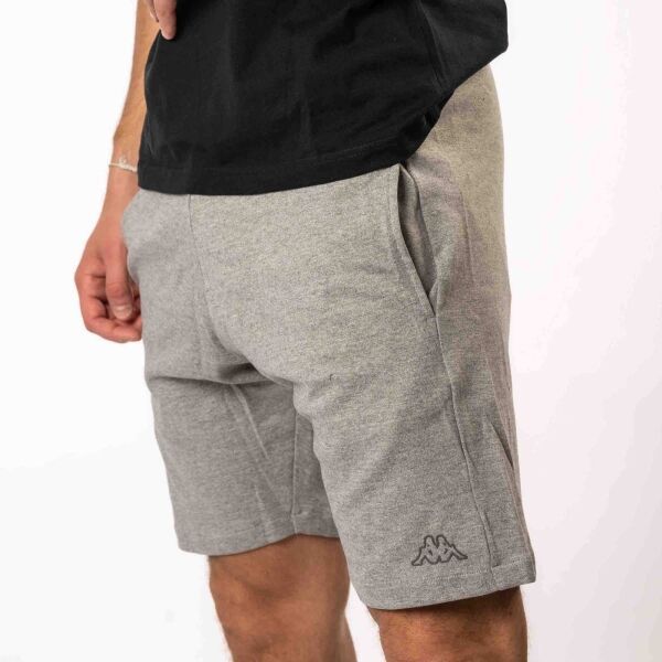 Kappa Kappa LOGO EKEZO Мъжки къси панталони, сиво, размер XXL