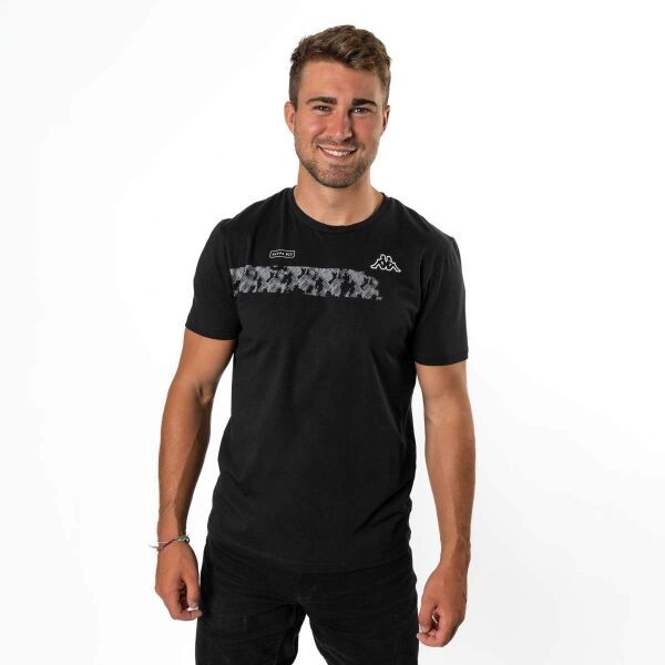 Kappa Kappa LOGO GALLE Мъжка тениска, черно, размер M