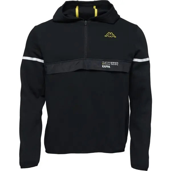 Kappa Kappa LOGO BARZOM Мъжки суитшърт, черно, размер