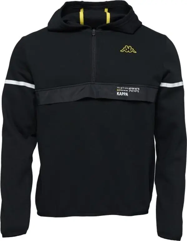 Kappa Kappa LOGO BARZOM Мъжки суитшърт, черно, размер