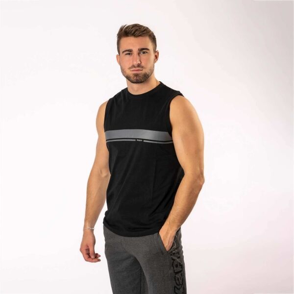 Kappa Kappa LOGO EDRONE Мъжки потник, черно, размер