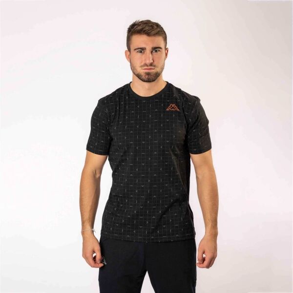 Kappa Kappa LOGO EFRIGE CELO PRINT Мъжка тениска, черно, размер