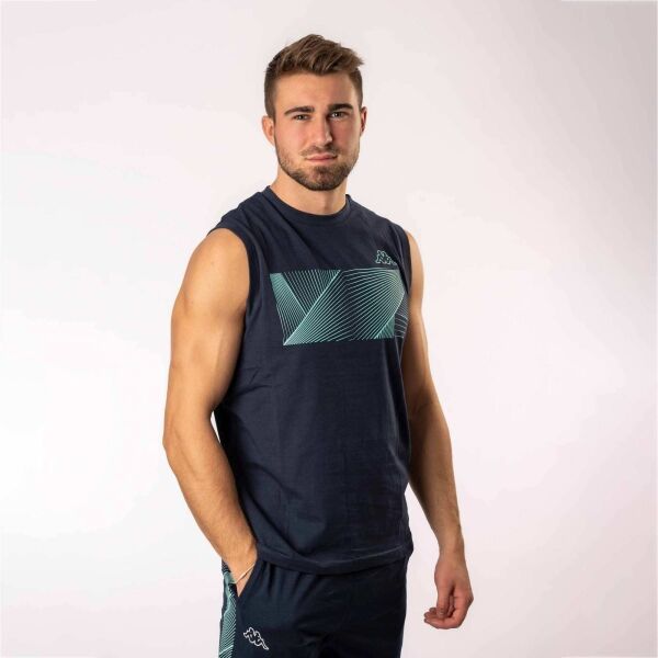 Kappa Kappa LOGO EGGO Мъжка тениска, тъмносин, размер