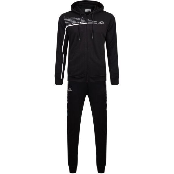 Kappa Kappa LOGO EISTOM Мъжки спортен екип, черно, размер