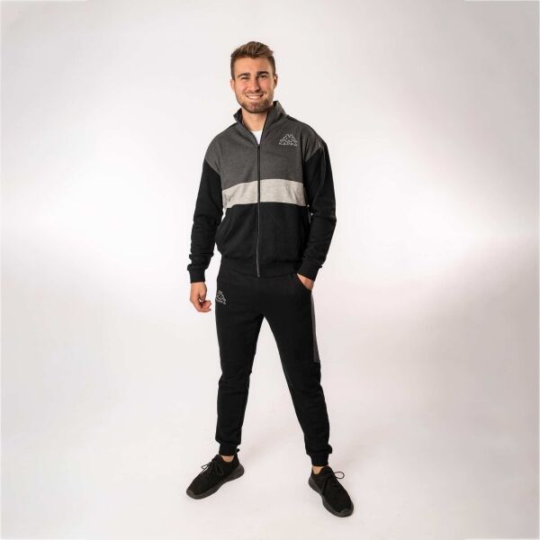 Kappa Kappa LOGO ELAN Мъжки спортен комплект, черно, размер