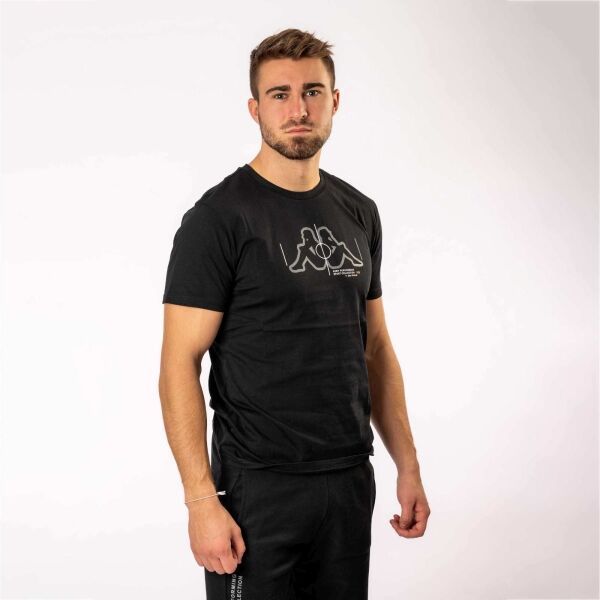 Kappa Kappa LOGO ELLENGO Мъжка тениска, черно, размер