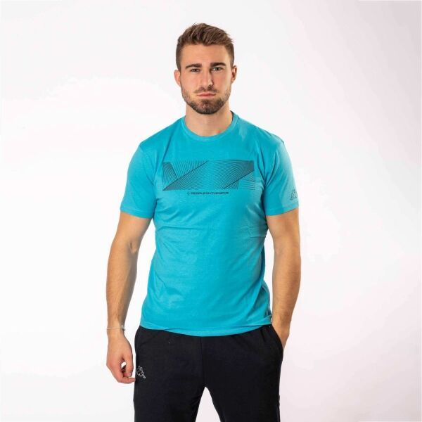 Kappa Kappa LOGO EZARU Мъжка тениска, светлосиньо, размер