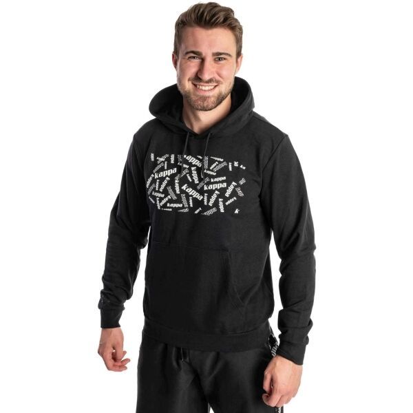 Kappa Kappa LOGO FOJO Мъжки суитшърт, черно, размер