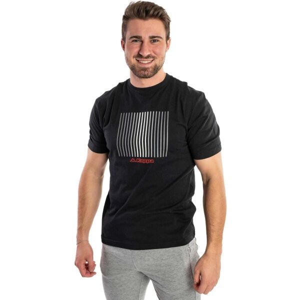 Kappa Kappa LOGO FOLGORE Мъжка тениска, черно, размер