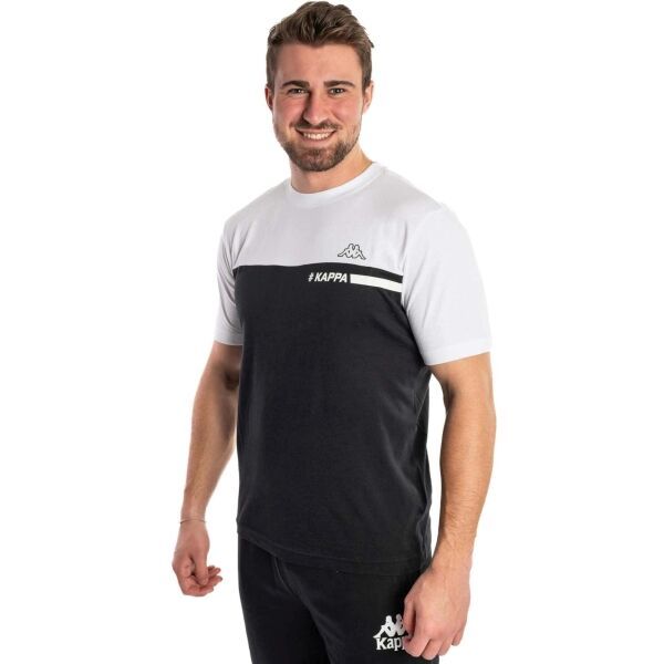 Kappa Kappa LOGO FRETTA Мъжка тениска, черно, размер