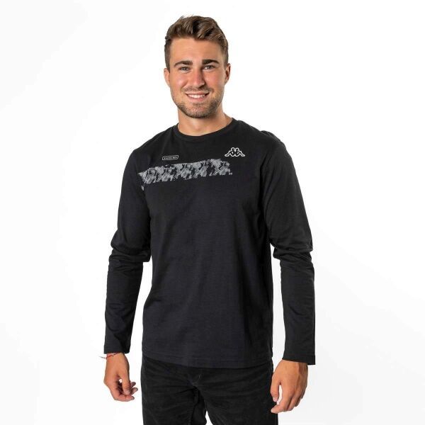 Kappa Kappa LOGO GIMME Мъжка тениска, черно, размер