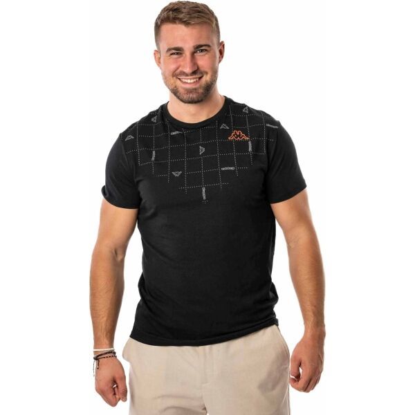 Kappa Kappa LOGO ILOND Мъжка тениска, черно, размер