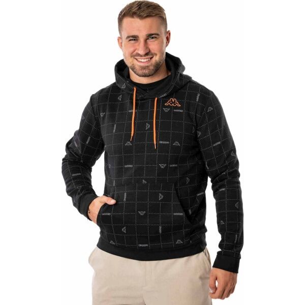 Kappa Kappa LOGO IVABE Мъжки суитшърт, черно, размер