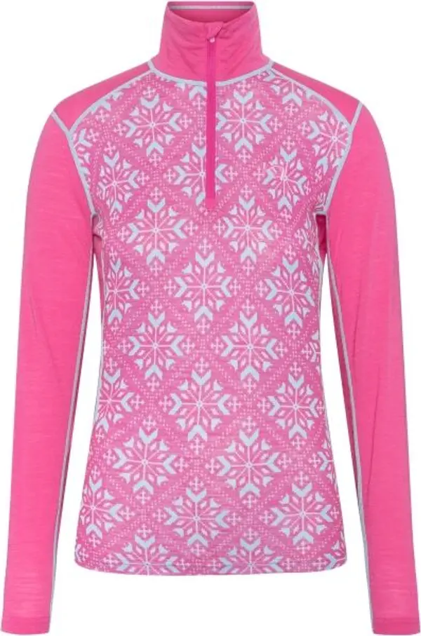 KARI TRAA KARI TRAA ISELIN Дамска тениска от мериносова вълна, розово, размер