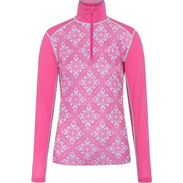 KARI TRAA KARI TRAA ISELIN Дамска тениска от мериносова вълна, розово, размер