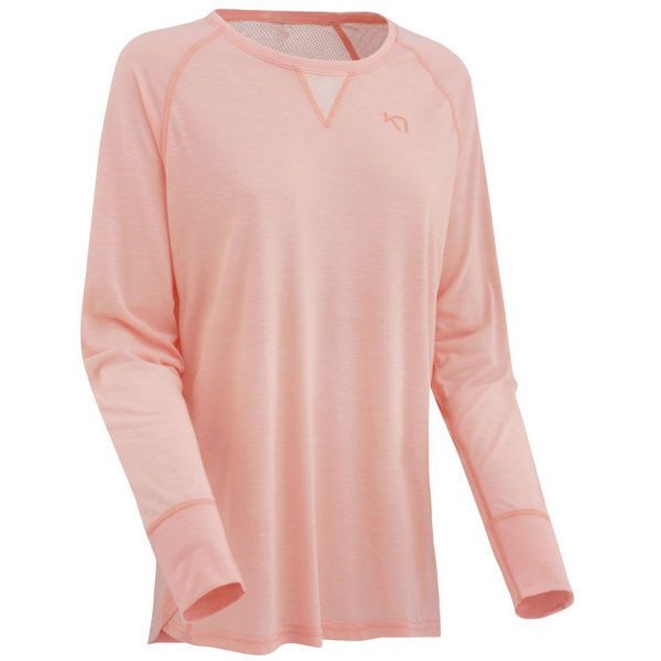 KARI TRAA KARI TRAA MARIA LS Дамска блуза с дълги ръкави, цвят сьомга, размер S