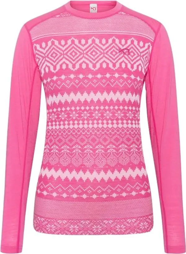 KARI TRAA KARI TRAA LIVE Дамска тениска от мериносова вълна, розово, размер