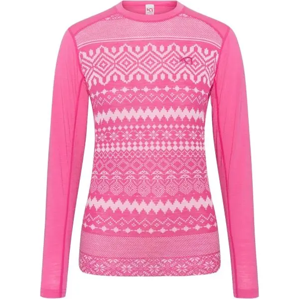 KARI TRAA KARI TRAA LIVE Дамска тениска от мериносова вълна, розово, размер