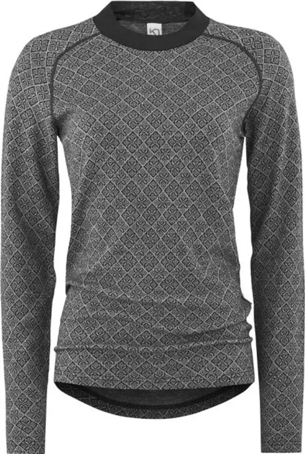 KARI TRAA KARI TRAA VOSS CASHMERE MIX LONG SLEEVE Дамска термо блуза, сиво, размер