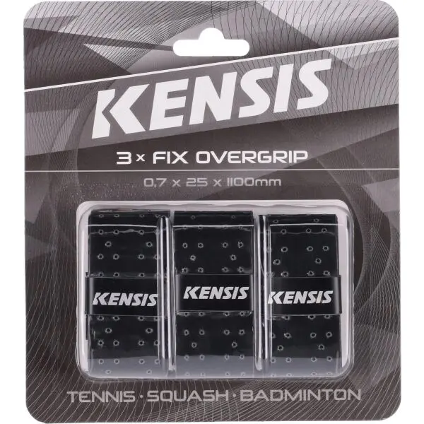Kensis Kensis 3 FIX OVERGRIP Грип лента за ракета, черно, размер