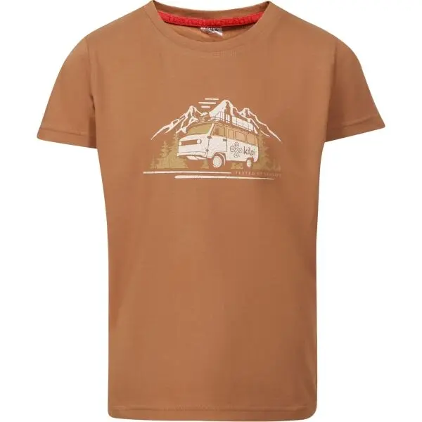 KILPI KILPI ALBION Момчешка памучна тениска, кафяво, размер