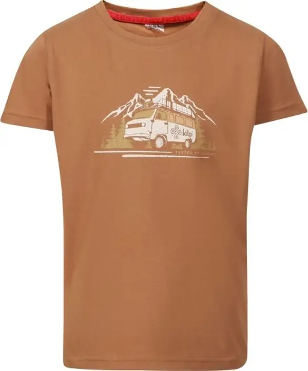 KILPI KILPI ALBION Момчешка памучна тениска, кафяво, размер