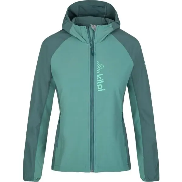 KILPI KILPI BALANS Дамско софтшел яке за бягане, тъмнозелено, размер