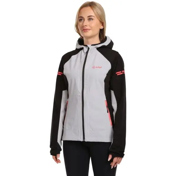 KILPI KILPI BALEO Дамско софтшел бегово яке, сиво, размер