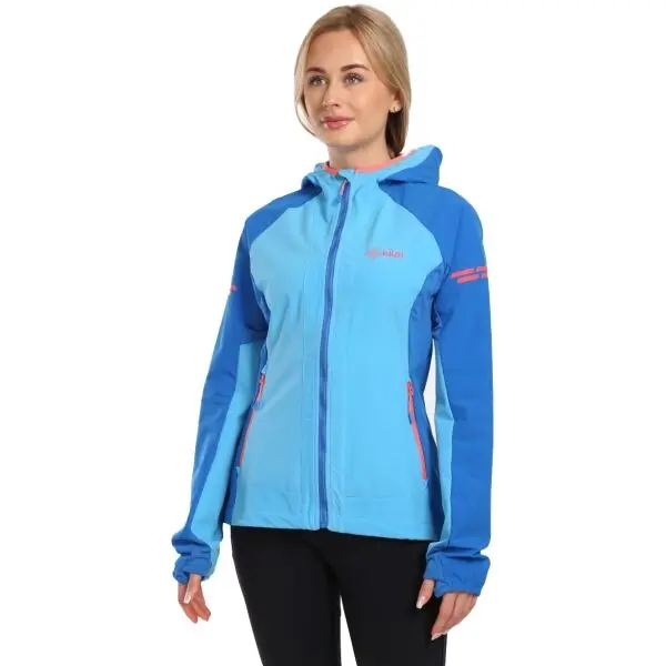 KILPI KILPI BALEO Дамско софтшел бегово яке, светлосиньо, размер