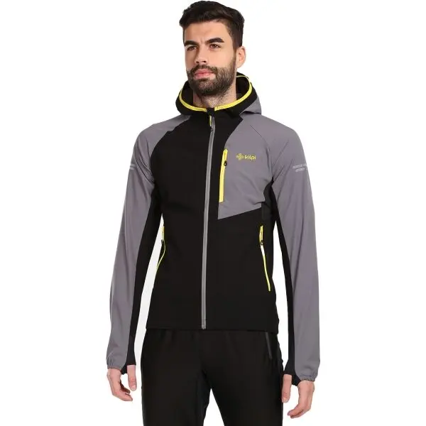 KILPI KILPI БАЛЕО Мъжко софтшел бегово яке, сиво, размер