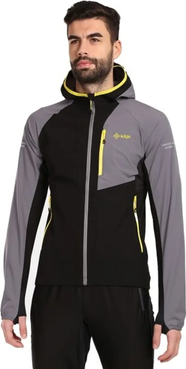 KILPI KILPI БАЛЕО Мъжко софтшел бегово яке, сиво, размер XXXL