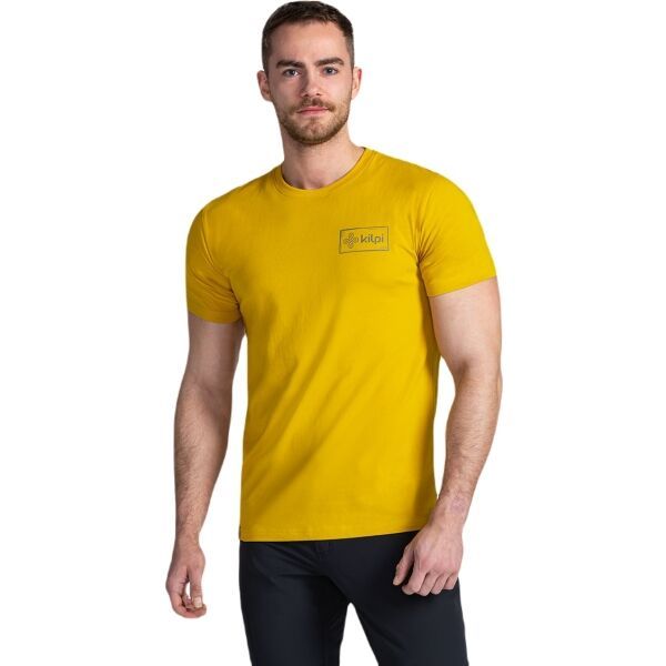 KILPI KILPI BANDE Мъжка памучна тениска, златно, размер