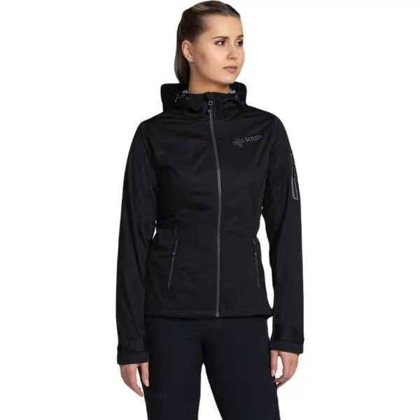 KILPI KILPI БЕЛТРА Дамско софтшел яке, черно, размер