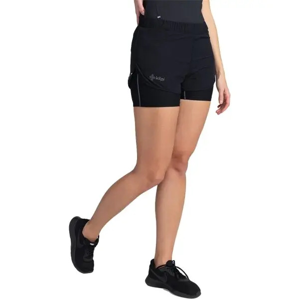KILPI KILPI BERGEN Дамски шорти за бягане, черно, размер