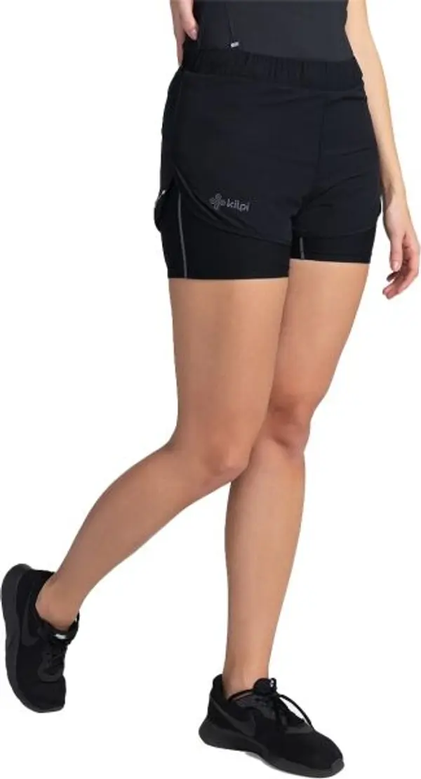 KILPI KILPI BERGEN Дамски шорти за бягане, черно, размер