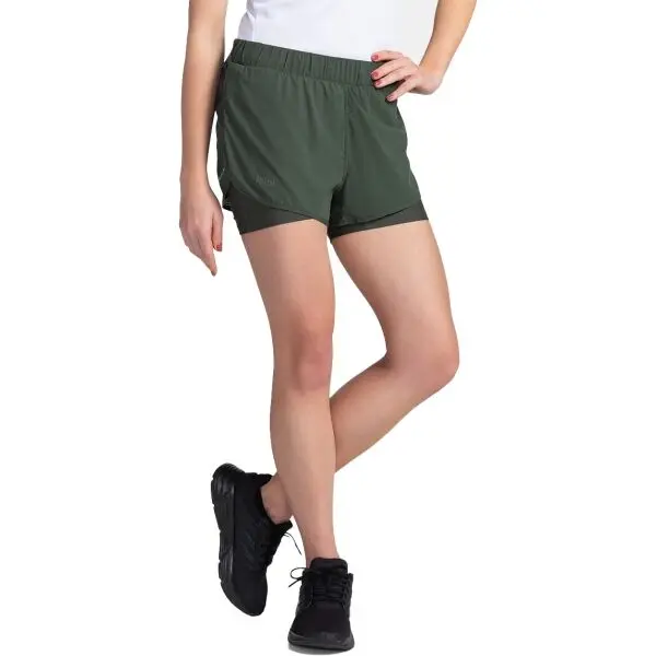 KILPI KILPI BERGEN Дамски шорти за бягане, тъмнозелено, размер