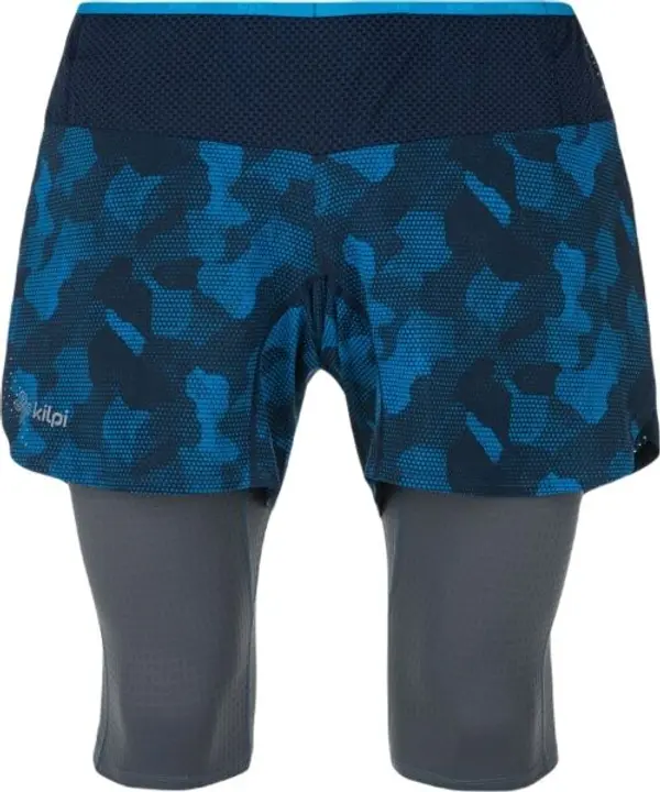 KILPI KILPI BERGEN Мъжки шорти за бягане 2в1, синьо, размер
