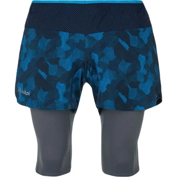 KILPI KILPI BERGEN Мъжки шорти за бягане 2в1, синьо, размер XXXL
